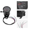 Keenso Motorcycle Speedometer Tachometer 60mm Black Waterproof Universal Motorcycle Odometer Speedometer Gauge