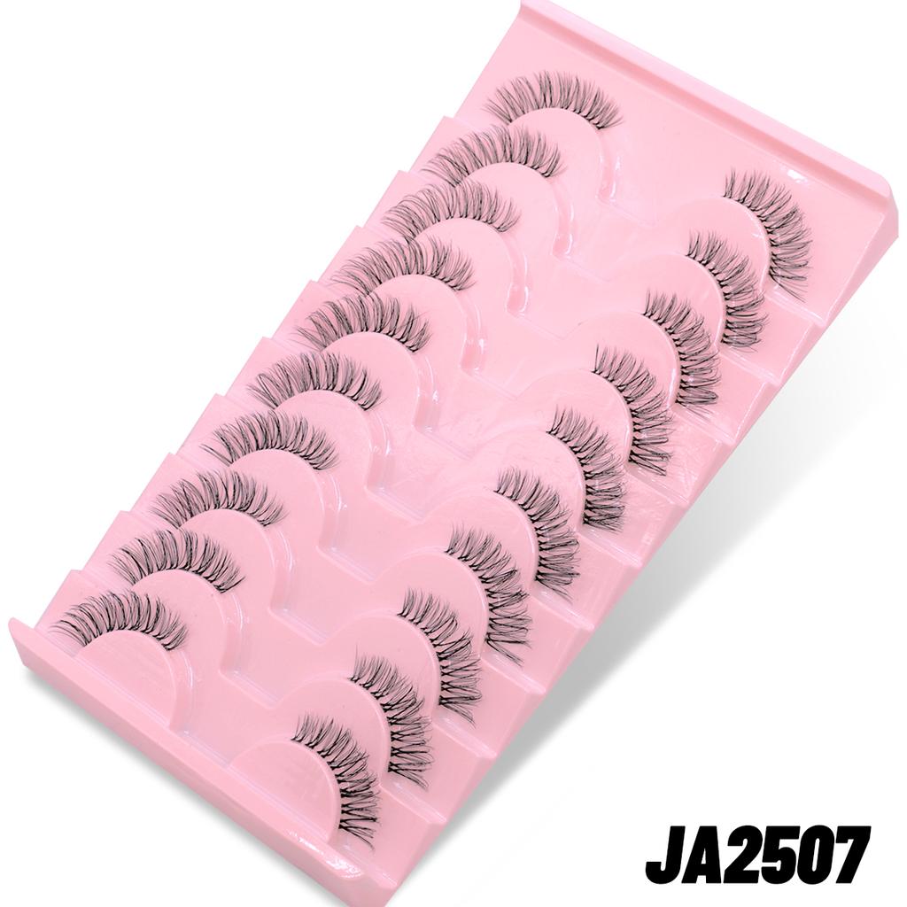 Half Fake Eyelashes Half Lashes Soft Natural Cat Eye Lashes Natural Look Nvisible Band Eyeashe Fluffy Eyelashes