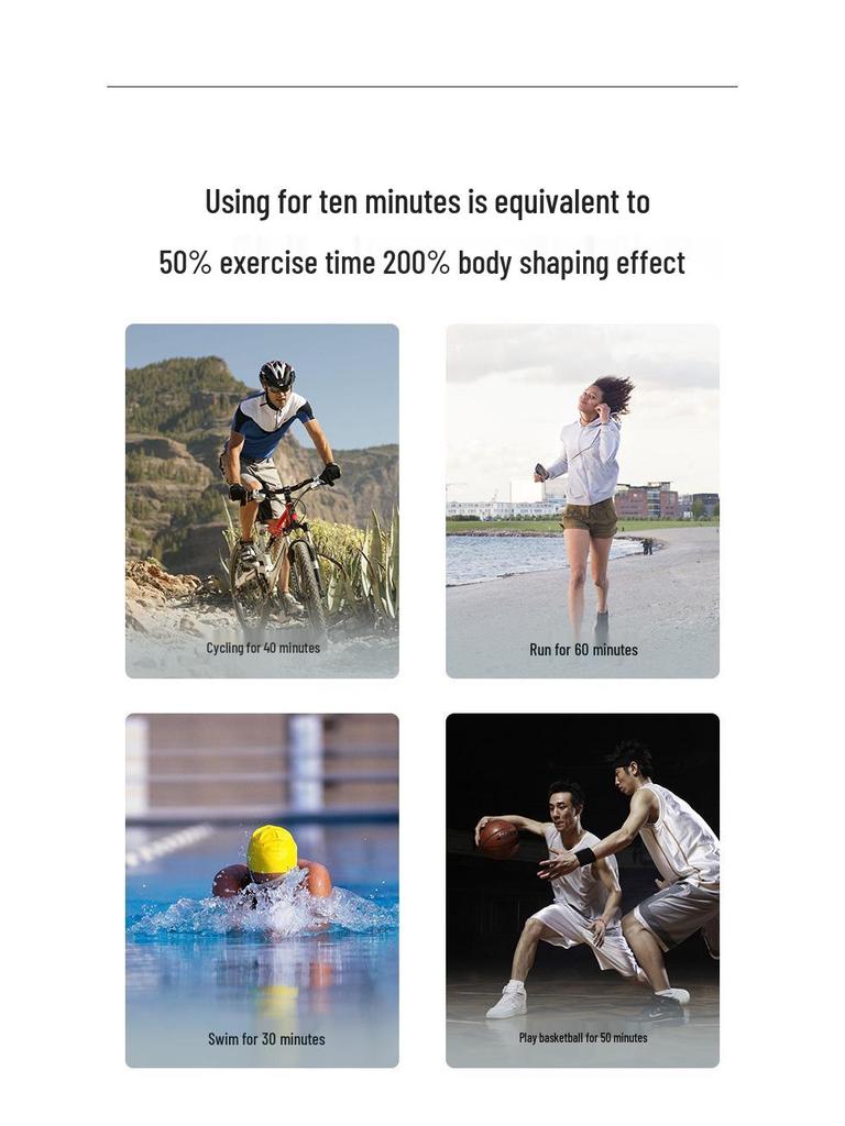 EMS Abdominal Training Belt for Home Fitness - Unisex Waist Muscle Stimulator