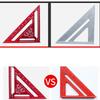 Square Protractor High-Precision Aluminum Alloy Triangle Ruler Double Scale Miters Framing Measurement Ruler Lightweight