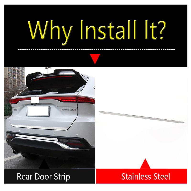 Auto Heckklappe Zierleiste Kofferraumklappe Verkleidung Blende Heckklappenabdeckung Zierleisten Zubehör Passend für Toyota Harrier Venza