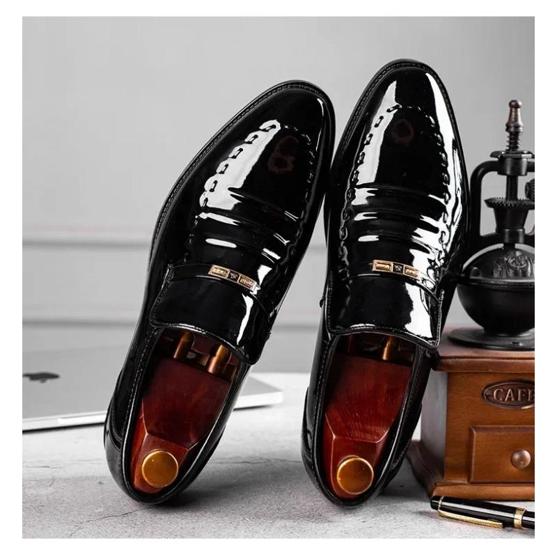 Men Dress Slip On Formal Suit Wedding Shoes for Men New Work Shoes Loafers Elegant Oxford Casual Shoes Size 47 Flat Sneakers