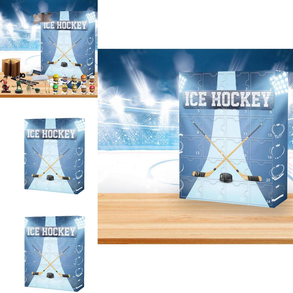 Hockey Advent Calendar With Gift Box For Christmas Party And Holiday Celebration