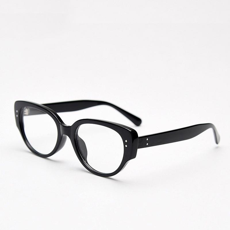 Fashion Myopia Glasses Anti Blue Lamp Blocking Eyeglasses Cat Eye Frame Nearsighted Prescription Eyewear Diopter 0 To -4.0
