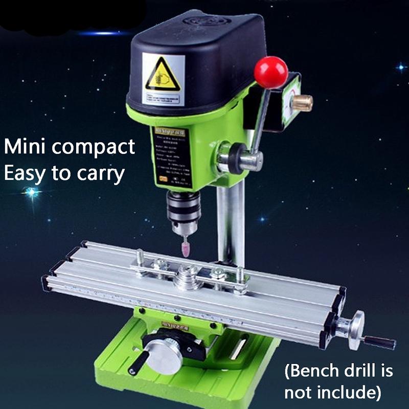 Mini Multifunction Table Milling Machine Drill Vise Bench Fixture Adjustment Worktable for Mini Drill and Drill Bracket