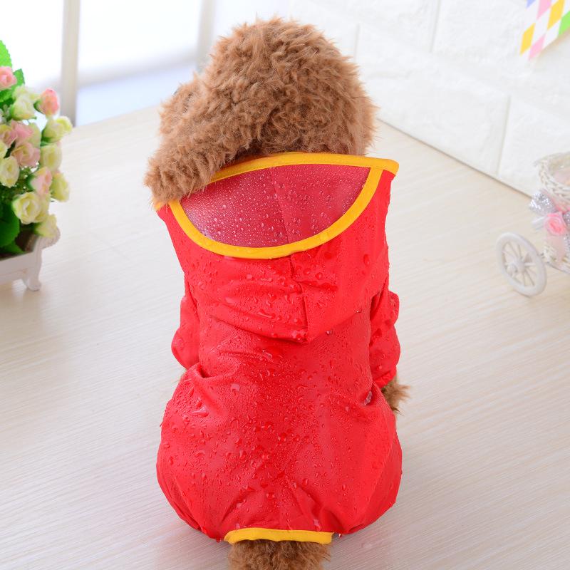 Pet Raincoat Dog Raincoat Puppy Hooded Waterproof Clothes