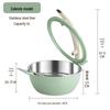 Round Ceramic Double Compartment Buffet Warmer Pot for Restaurants