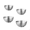 Stainless Steel Bowl ,Noodles Bowl, Double Walled Easy to Clean for Udon Soba Pho Noodle Insulation
