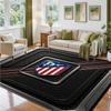 Covor din Catifea Cristal cu Design Atletico Madrid Covoraș Decorativ Moale pentru Dormitor Intrare