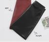 Black Leather High-Waist A-Line Skirt: Perfect for Spring & Autumn
