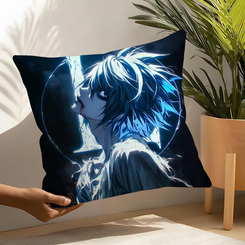 Death Note Pillow Case Linen Cushion Covers For Decorative Sofa Home Pillows Case Car Chair Pillows Cases