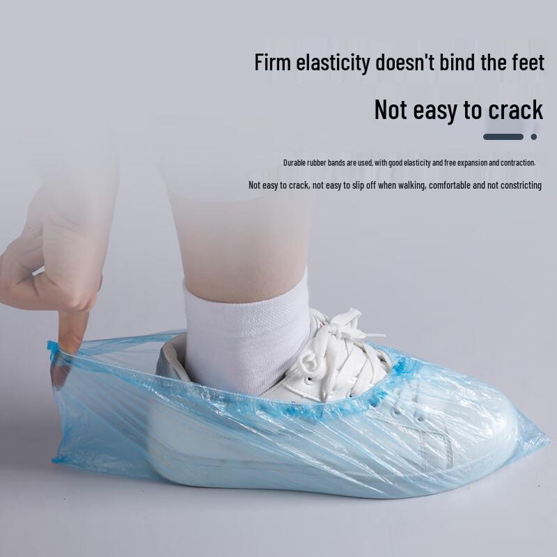 Disposable Plastic Shoe Covers (200 Count)