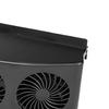 Car Ventilation Fan 4000rpm 60W 2 Gears Strong Wind 3 Fans USB Car Window Exhaust Fan Vent Fan for Vehicle Black
