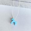 3D Horse Pendant Necklace Enamel Mini Horse Charm Necklace Cute Horse Long Necklace Gift for Men Women Horse Lovers