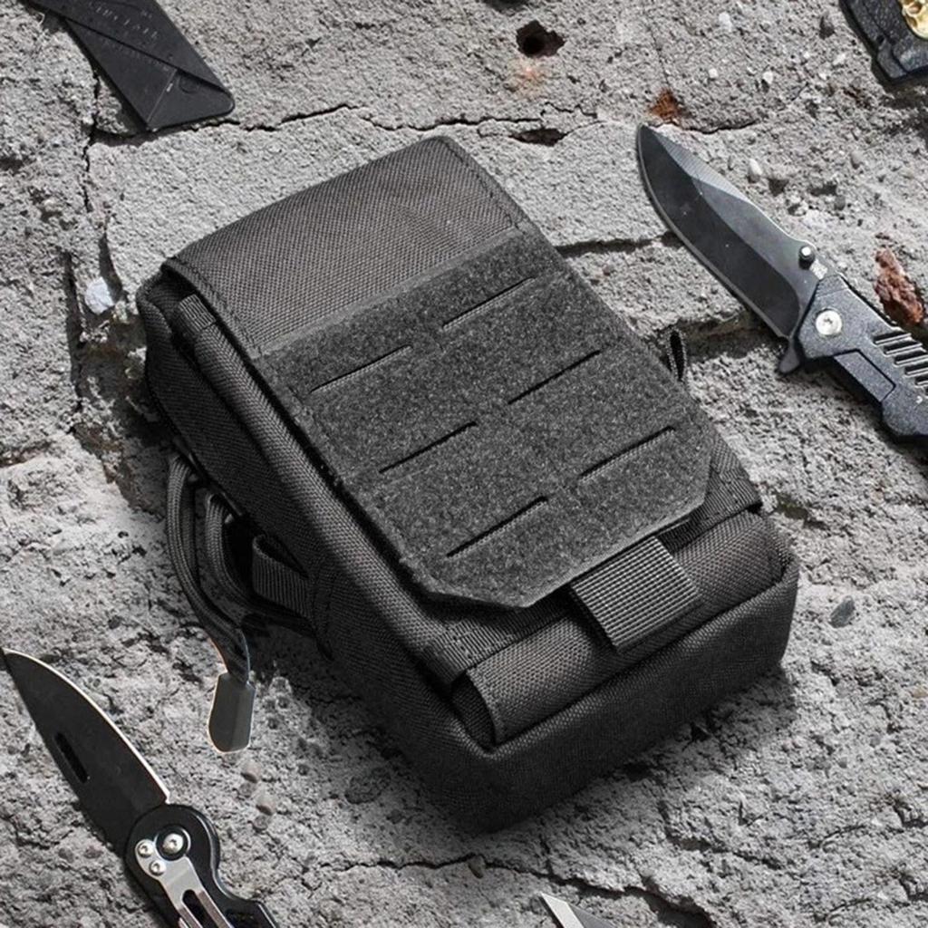 Universal Tactically Phone Pouch Belt Holsters Attachment Belt Holder Waist Bag Cellphone Case Utility Small Pouch