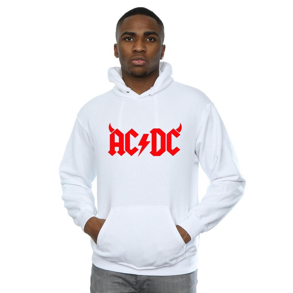 AC/DC Mens Horns Logo Hoodie