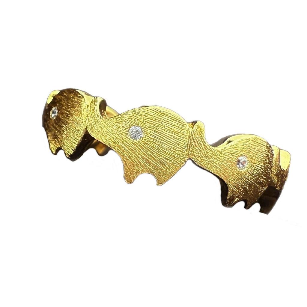 Chic Cartoon Elephant Gold Open Adjustable Women's Ring
