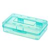 Transparent Pencil Box Hard Plastic Pencil Case Crayon Pen Box Sketch Pencil Case Stacking Office Supplies Organizer Box