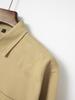 European Style Men's Washed Stretch Cotton Business Casual Long Sleeve Shirt