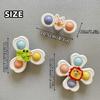 3pcs Colorful Cartoon Animal Suction Cup Spinning Tops  Fun Educational Toy for Kids, Perfect for Bath Time,Dining Table Bathroom Play,Great Halloween