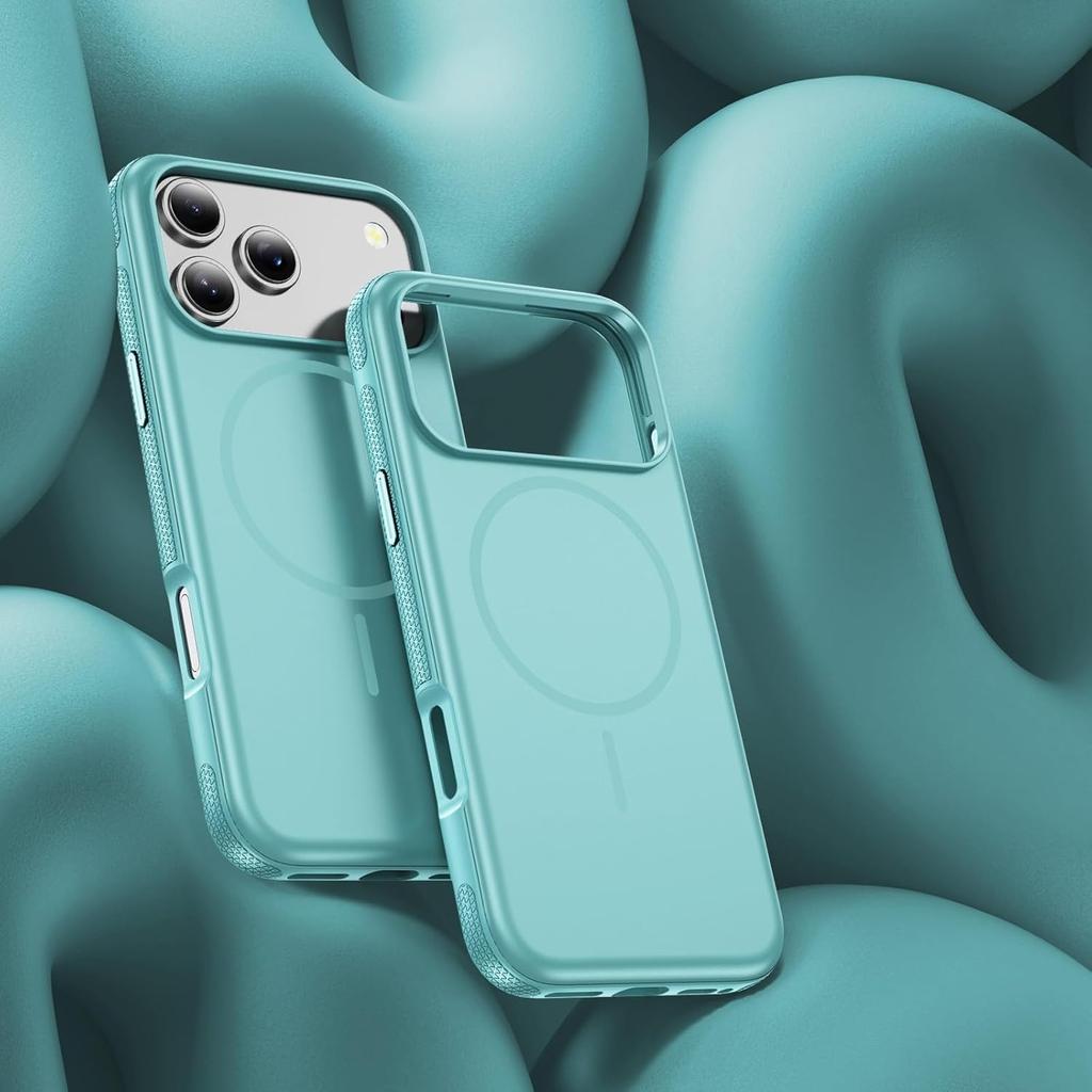 For iPhone 17 Pro Case Compatible with MagSafe PC + TPU Anti-Slip Side Edge Phone Cover