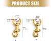 Heavy Duty Swivel Lobster Claws Clasps Detachable Snap Hook Swivel Clasp with Screw Bar Hardware for Changing Bag Straps