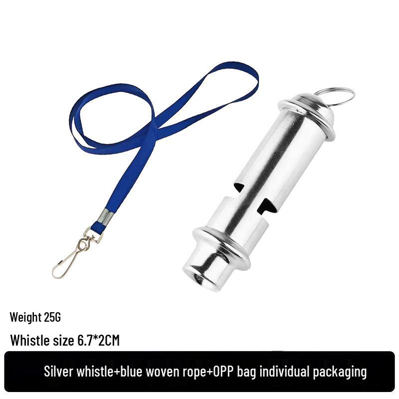 Coreless Metal Lifesaving Coach and Referee Whistle for Outdoor Survival and Training