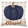 Halloween Pumpkin Decor Plaid Linen Throw Pillow Cover Living Room Sofa Lumbar Pillow Cushion