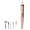 Rechargeable 5 in1 Nail Polishing Machine with LED Light Dual-speed Polishing Electric Nail Grinder 5 Grinding Heads