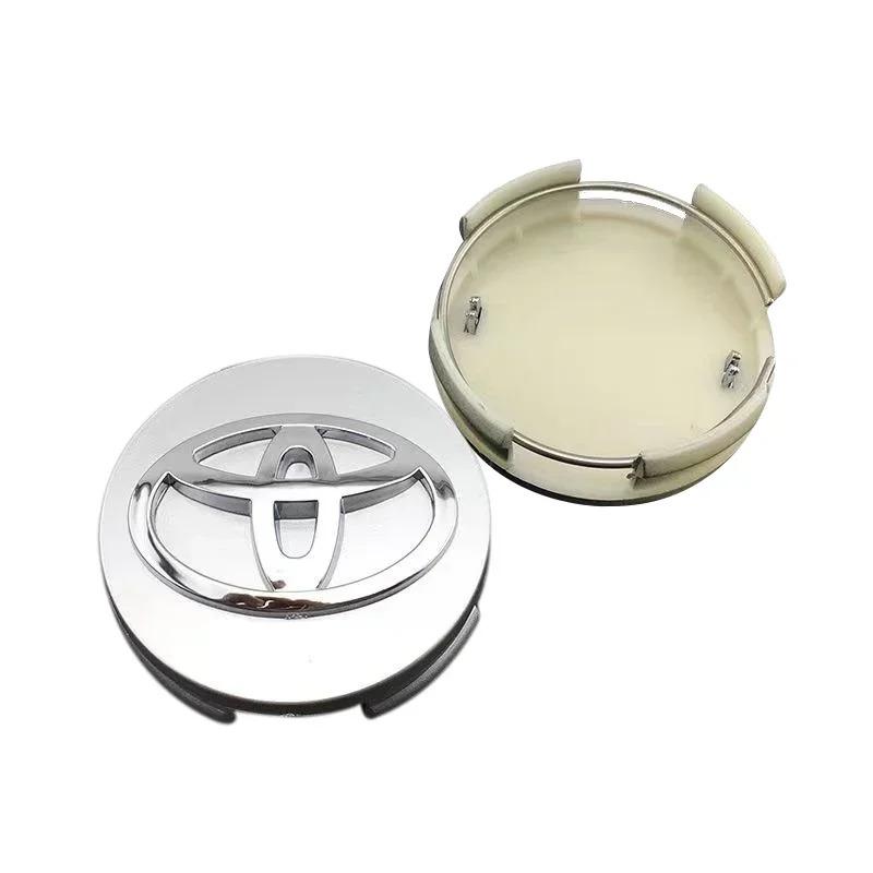 4 Stück 62mm Auto Radnabendeckel Nabenkappe Felgennabe Staubschutz Abdeckung Emblem Für Toyota coroll acamry rav4 prius yaris Zubehör