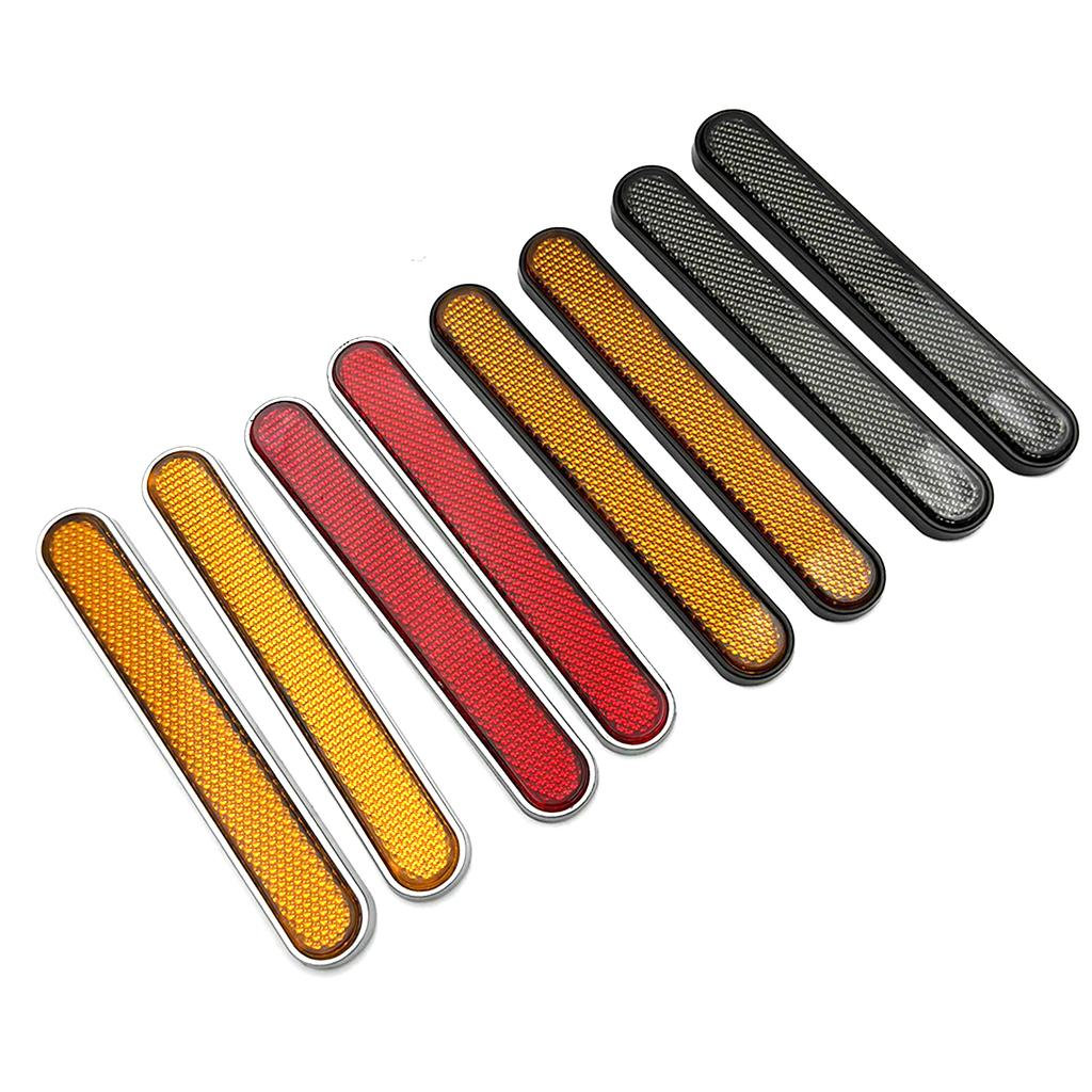 Motorcycle Front Fork Reflector Sticker Lower Legs Slider Safety Warning For Harley Dyna Softail Sportster 883 1200 Fatboy