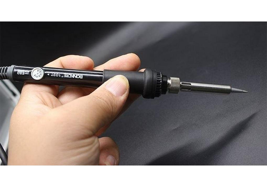 60W Adjustable Temperature Soldering Iron Kit for Electronic Repair - Long Life Inner Heating Type