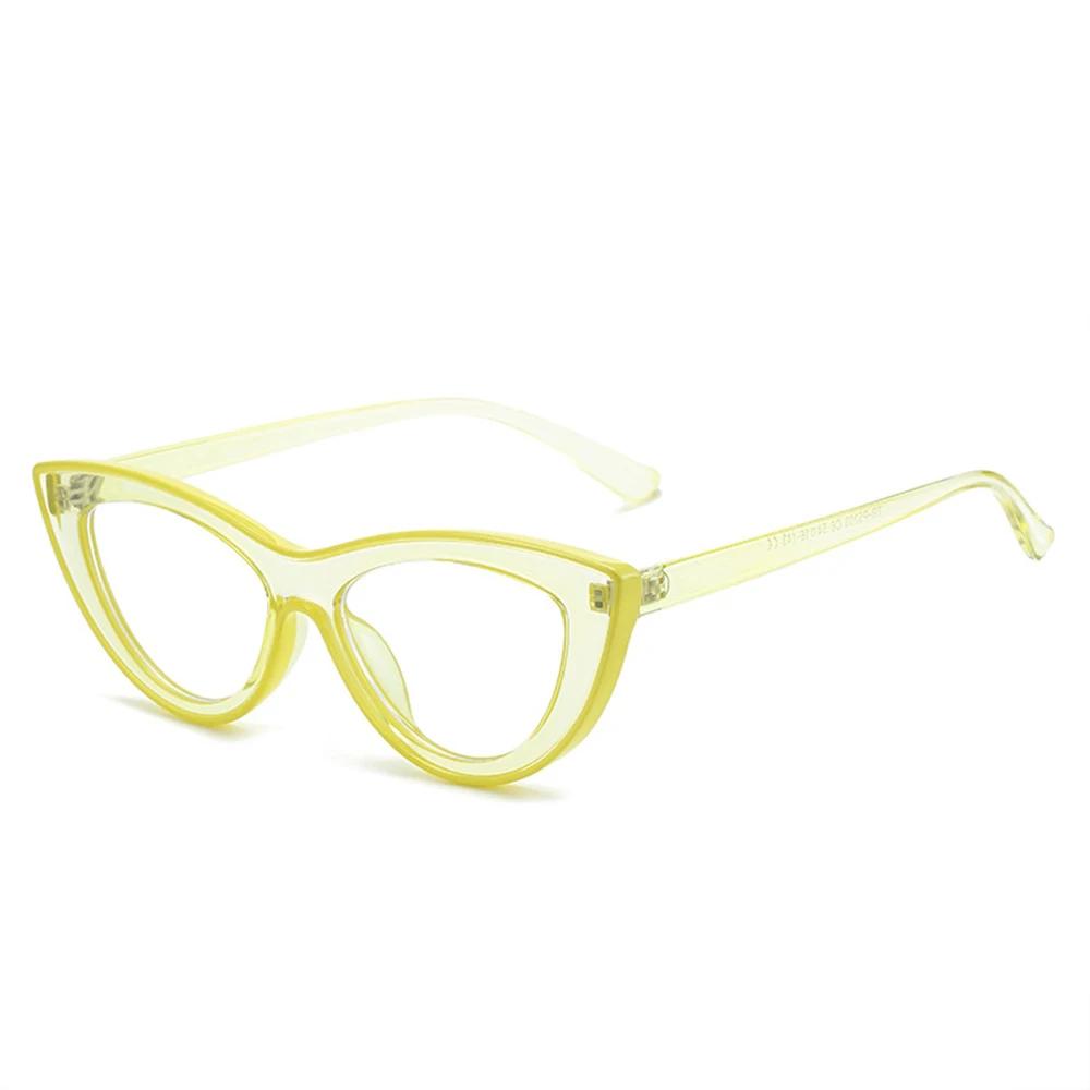 New Blue Light Glasses Women Cat Eye Eyeglasses Frames Computer Glasses Clear Spectacles Small Oval Clear Frames Ladies