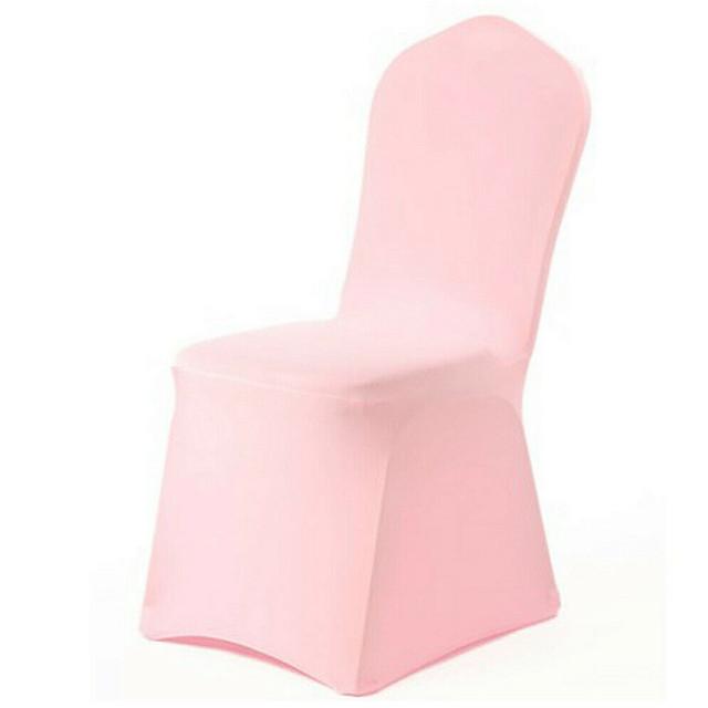 Solid Color Chair Cover Spandex Slip Cover Stretch Wedding Banquet Party Reataurant Banquet Hotel Dining Chair Covers