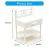 Miniature Bedside Table For Dollhouses Plastic Iron Style Perfect For Role Playing Game