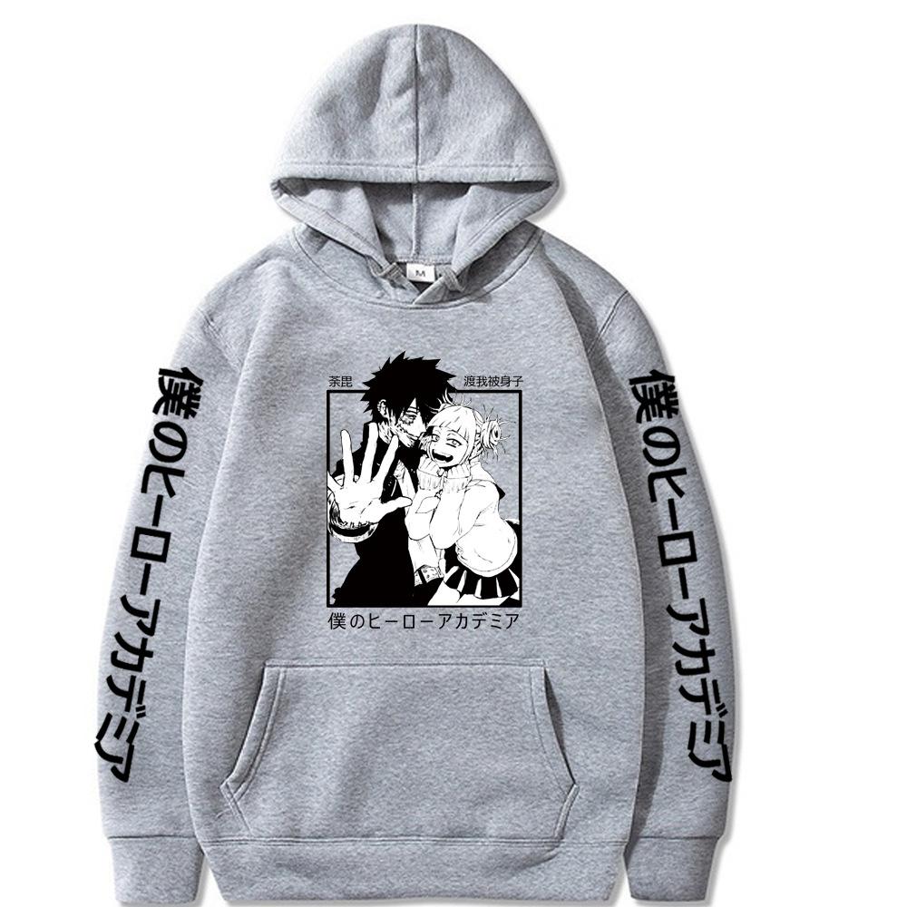 Himiko Toga Roztomilý potisk Mikina s kapucí Anime My Hero Academia Mikina Pánská Dámská Oblečení Plus Size Streetwear Harajuku Unisex Mikina