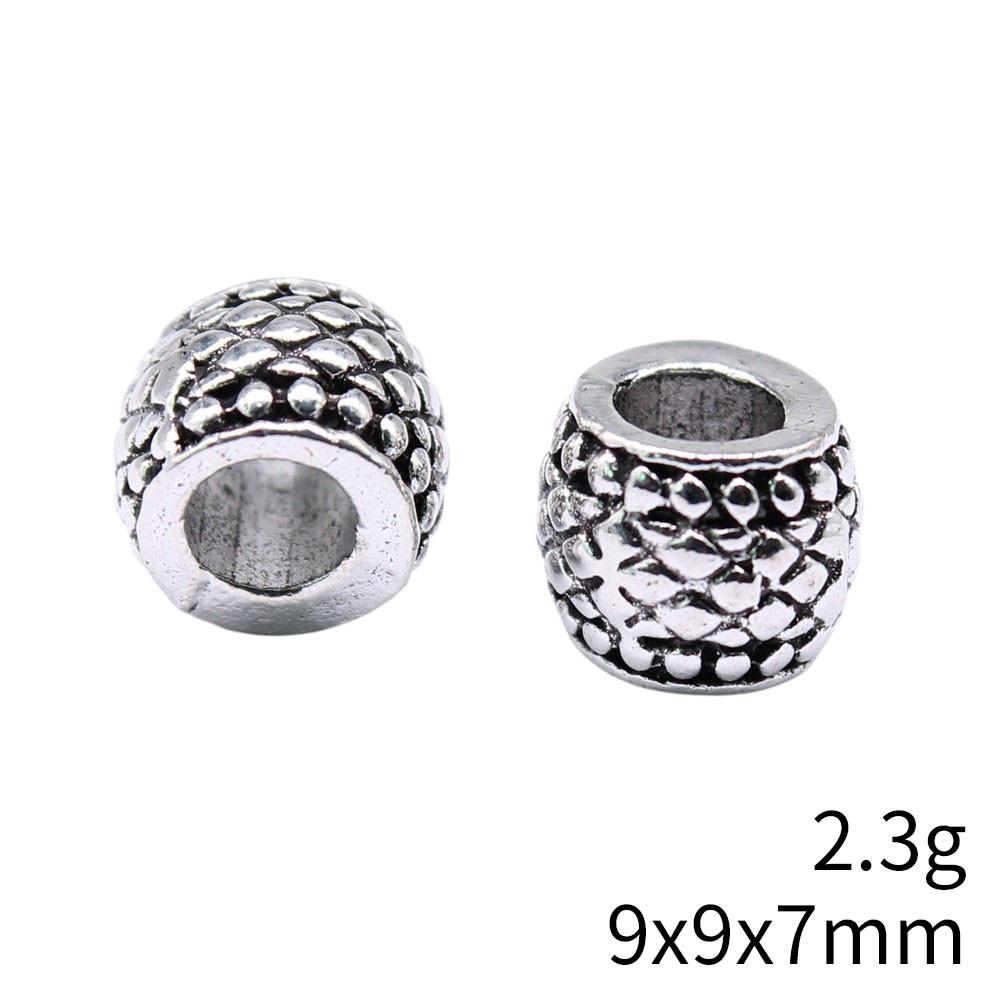 Bead Pendant Accesories Macroporous Big Hole Beads Loose Spacer Accessories Parts Metal Beads Accessories For Women