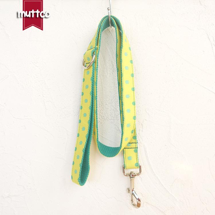 MUTTCO Original Thickened Dog Collar & Leash with Metal Buckle - UDL-052 XL