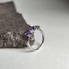 Silberring mit natürlichem Amethyst 4,563 ct, Artikelgewicht 2,56 g (2179368)