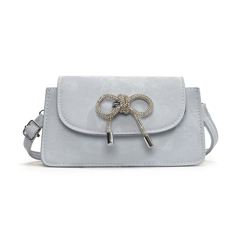 Fashionable Pu Leather Shoulder Crossbody Bag For Women With Elegant Bowknot Design
