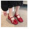 Fashion Chunky Design Ladies Casual Party Shoes 2025 New Model Versatile Comfortable Women's High Heels Gentle Retro Women Shoes