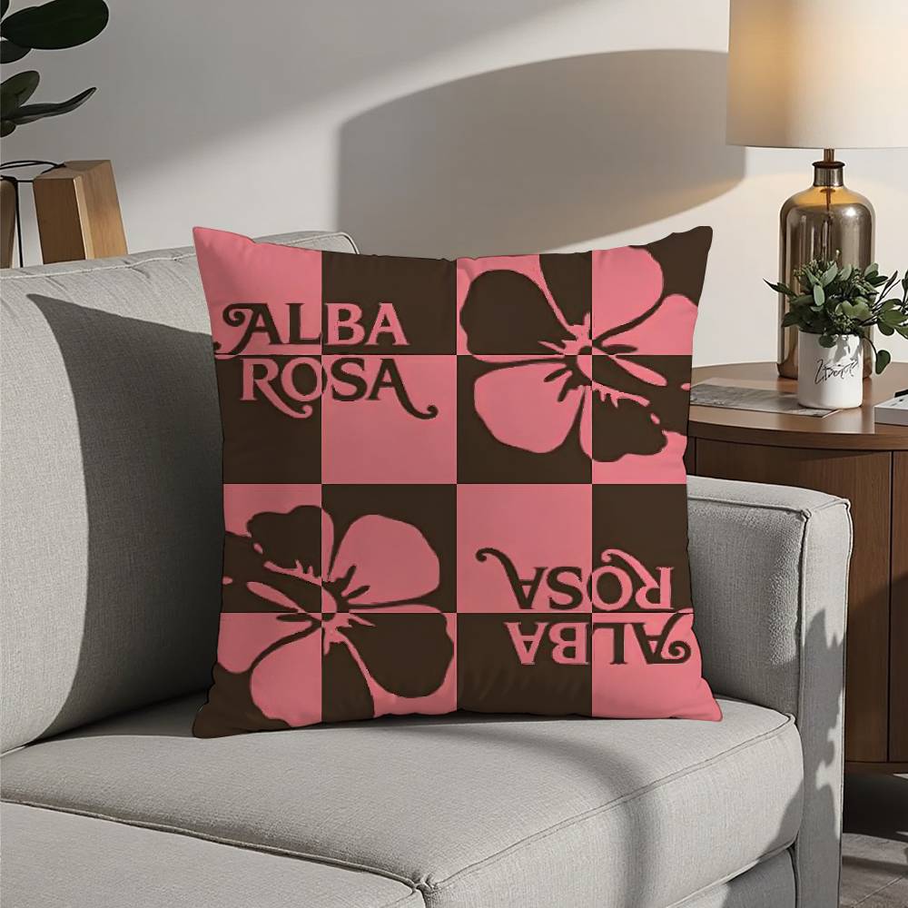 

Мода A-ALBA R-ROSA Наволочка 3D Принт Полиэфирное волокно 40*40см Дом Диван Декорация Праздничный Подарок 12x12in 30x30cm