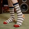 [Gift Set/3 SET] Campus/Skyler Striped Crew Socks (2 Colors/2 Colors)