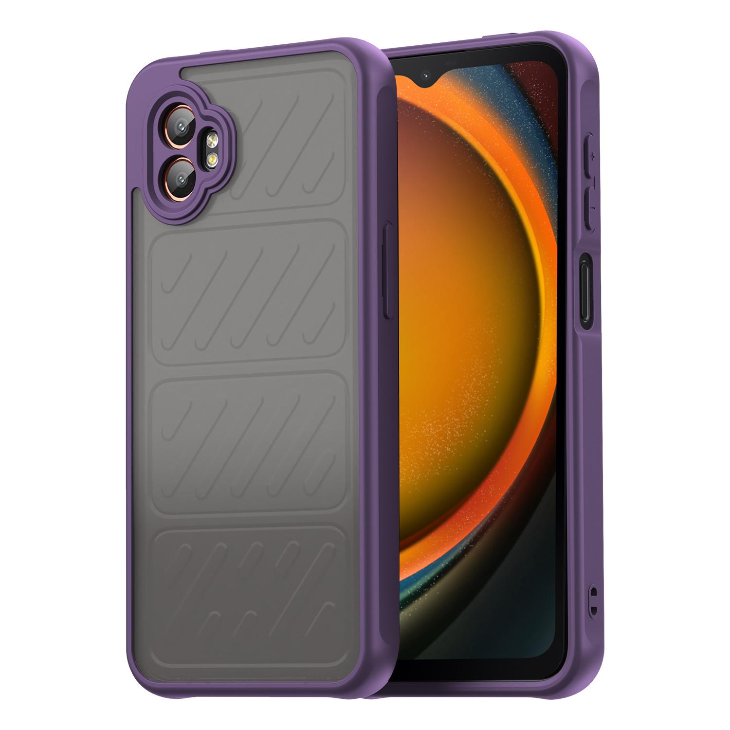 

Для Samsung Galaxy XCover7 Pro Чохол Ударостійкий Повітряні подушки Матовий Напівпрозорий ПК+ТПУ Задня кришка телефону Purple