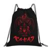 Custom Anime Pattern Drawstring Backpack Lightweight Foldable Sports Gym Bag Water Resistant String Sackpack for Training