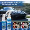 Spray para eliminar óxido de automóviles, manchas de óxido, cuidado del automóvil, spray para eliminar óxido, pulimento limpiador descontaminante de óxido multiusos, superficies metálicas, removedor de óxido