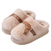 Cotton Slippers Autumn and Winter Outer Wear Indoor Fashion Plush Thick Bottom Plush Slippers