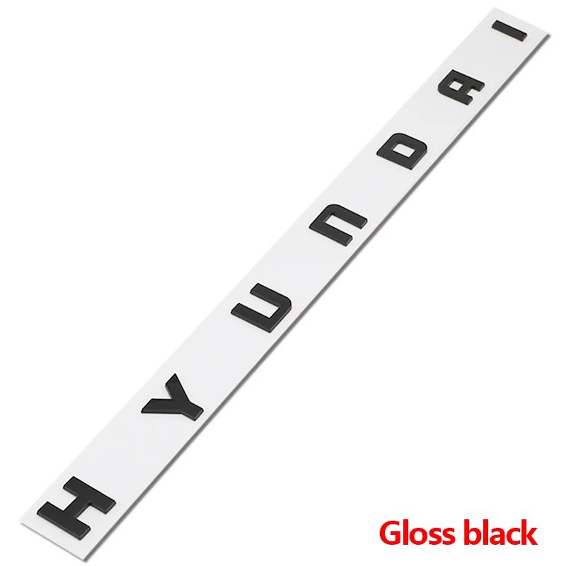 Hyundai I40 I20 Tucson Santa Fe Sonata Solaris Accent Elantra Venue ABS 3D Metal Car Trunk Badge Nameplate Letters Sticker vq1