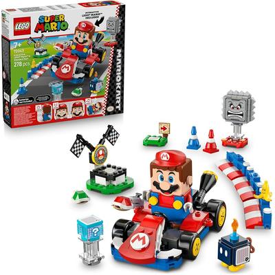 LEGO Super Mario Mario Kart Toy Set with Mario Figure and Standard Kart for Kids Ages 7-9