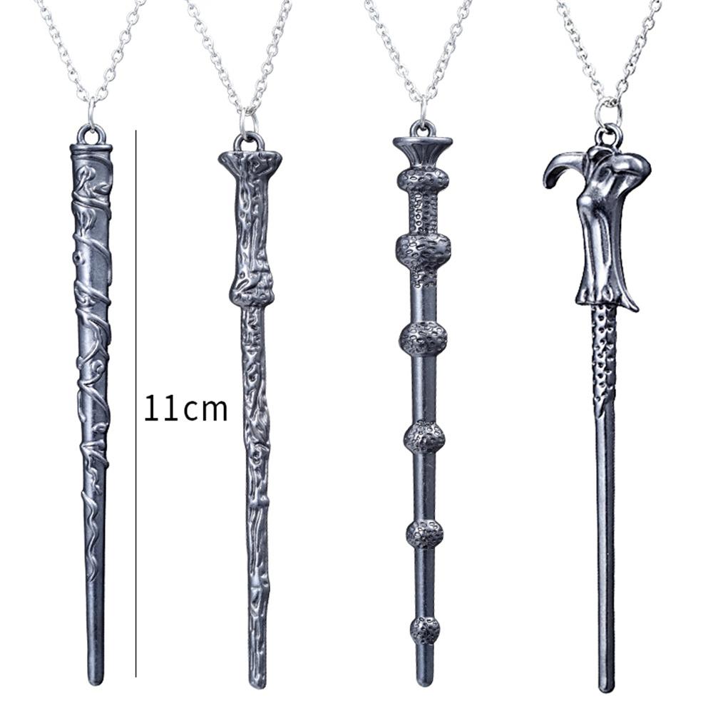Fashion Movie Cosplay Props Magic Wand Metal Pendant Keyring Car Backpack Key Holder Vintage Jewelry Christmas Gift For Friends